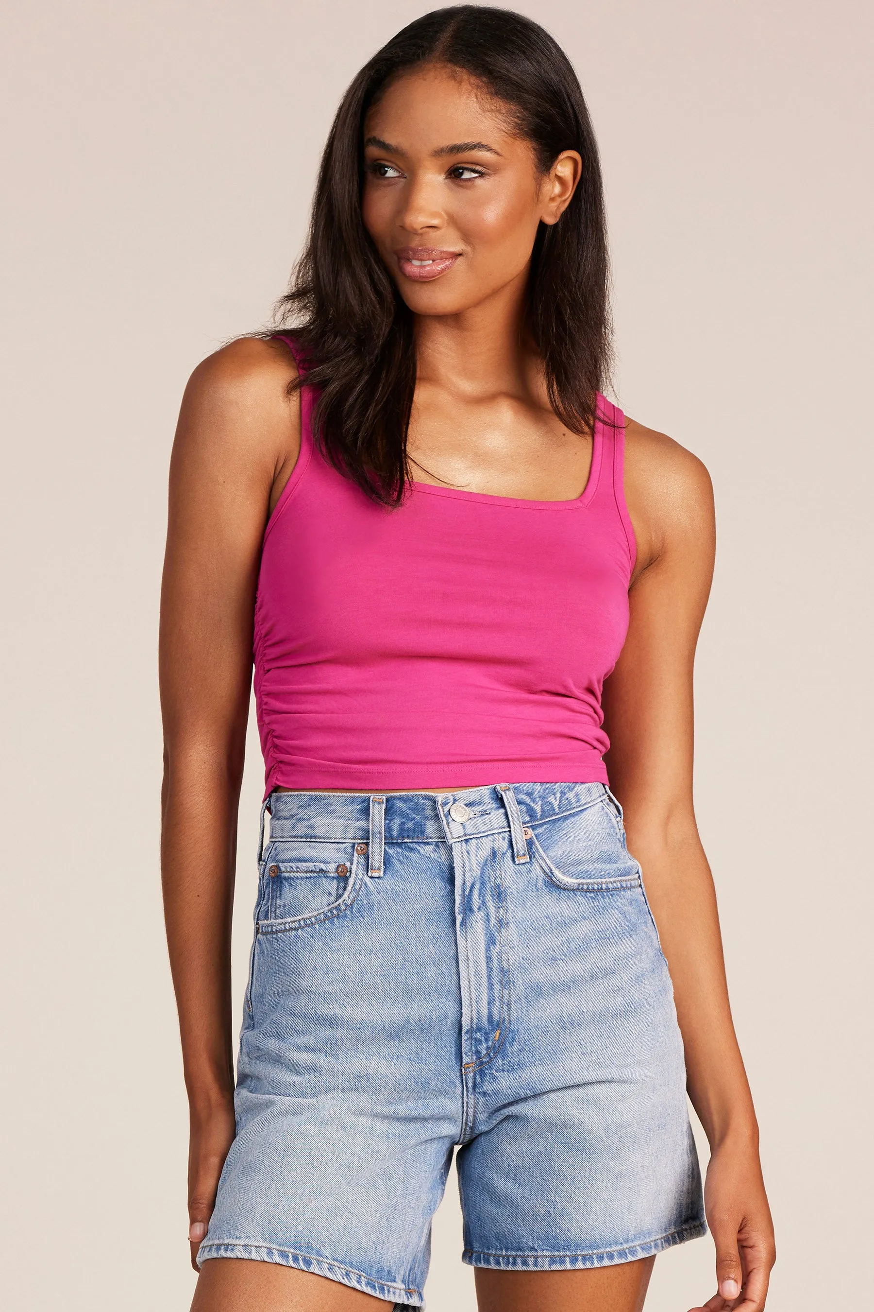 Bobi Shirred Side Top