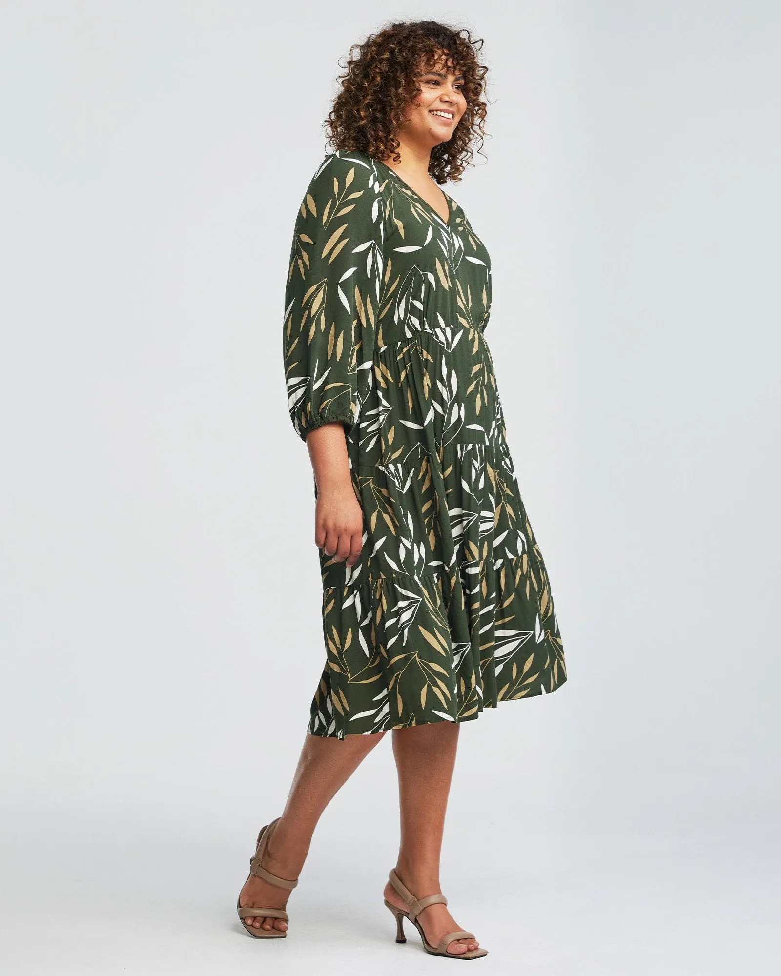 Brighton Summer Dress | OLIVE/MILK