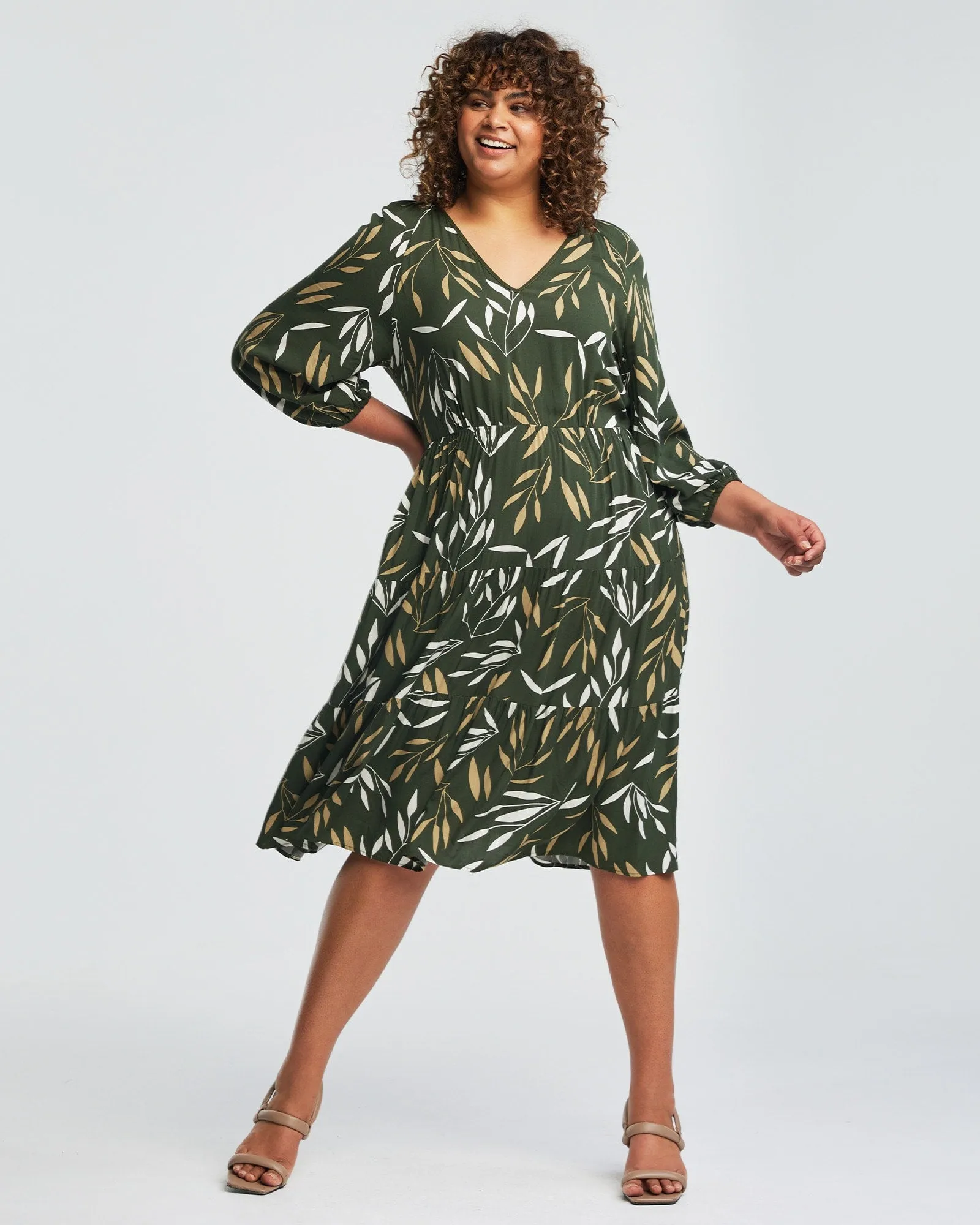Brighton Summer Dress | OLIVE/MILK