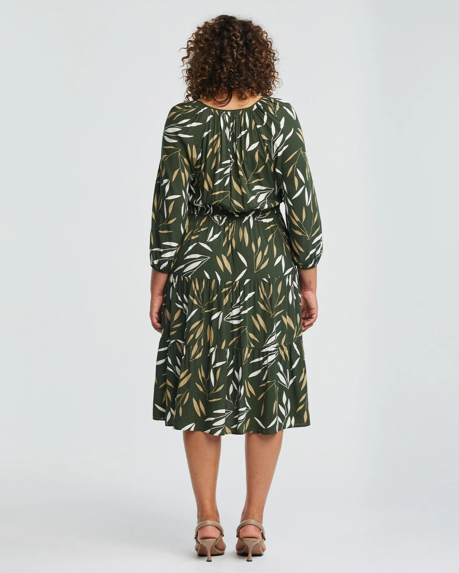 Brighton Summer Dress | OLIVE/MILK