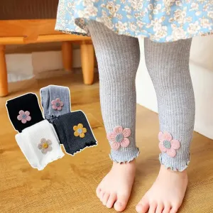 Cotton Embroidered Leggings for Girls