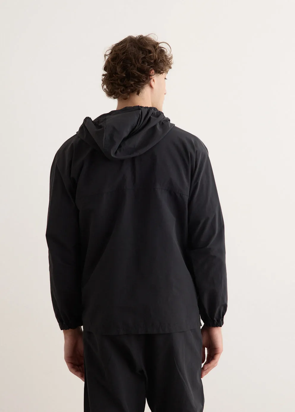 Cotton Nylon Short Parka