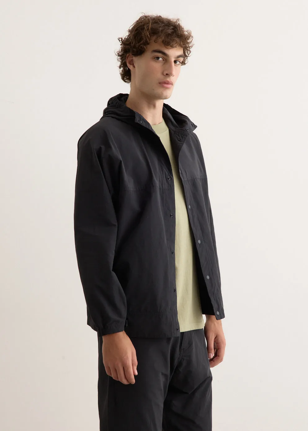 Cotton Nylon Short Parka