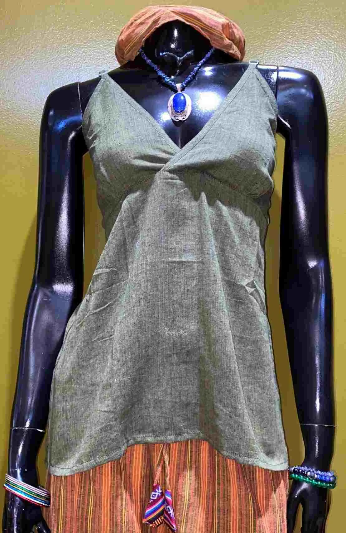 Cotton Spaghetti Strap Tank Top – Prepack of 4 Sizes - Solid