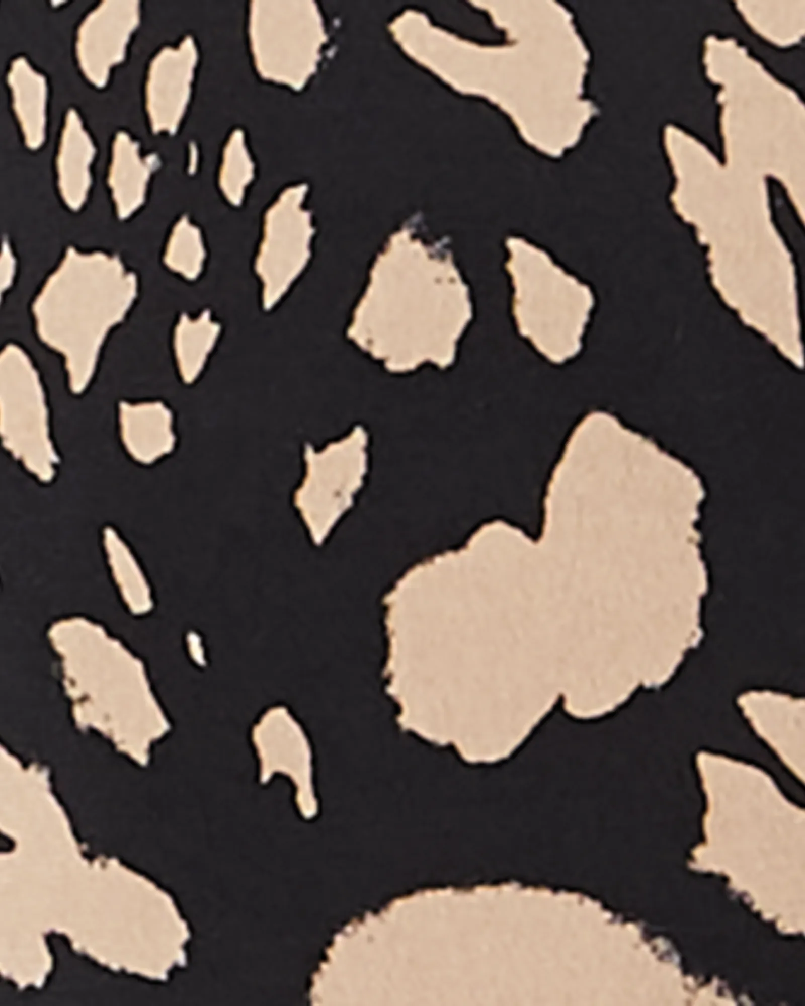 Desiree Mock-Neck Dress | Black / Tan