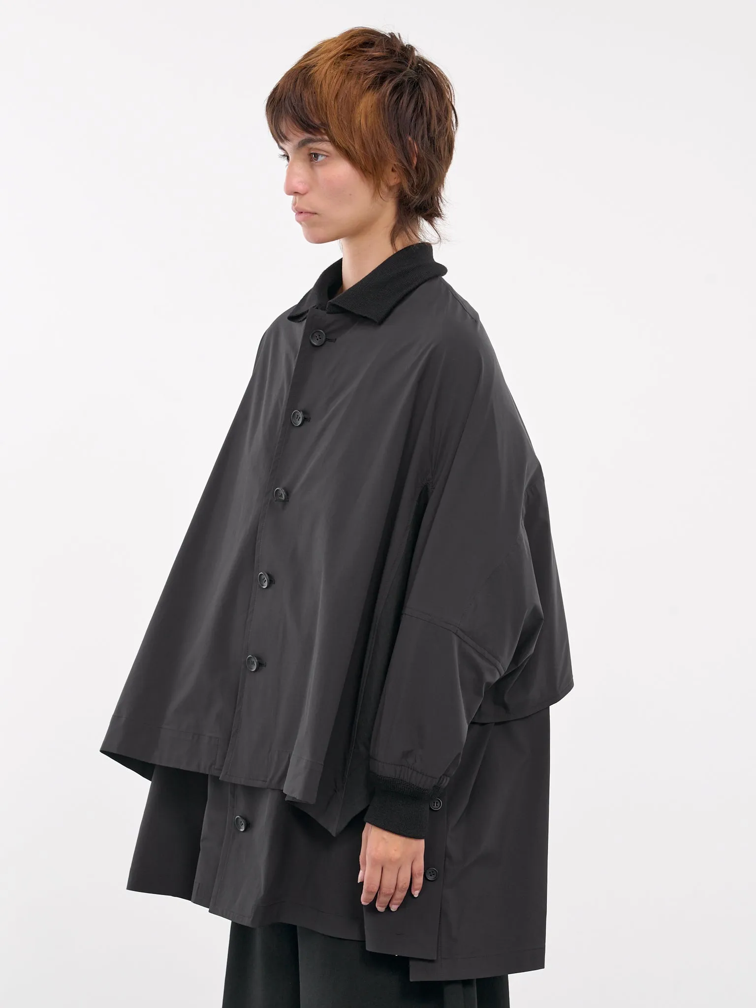 Double Layered Padded Coat (F0-C62-600-1-BLACK)