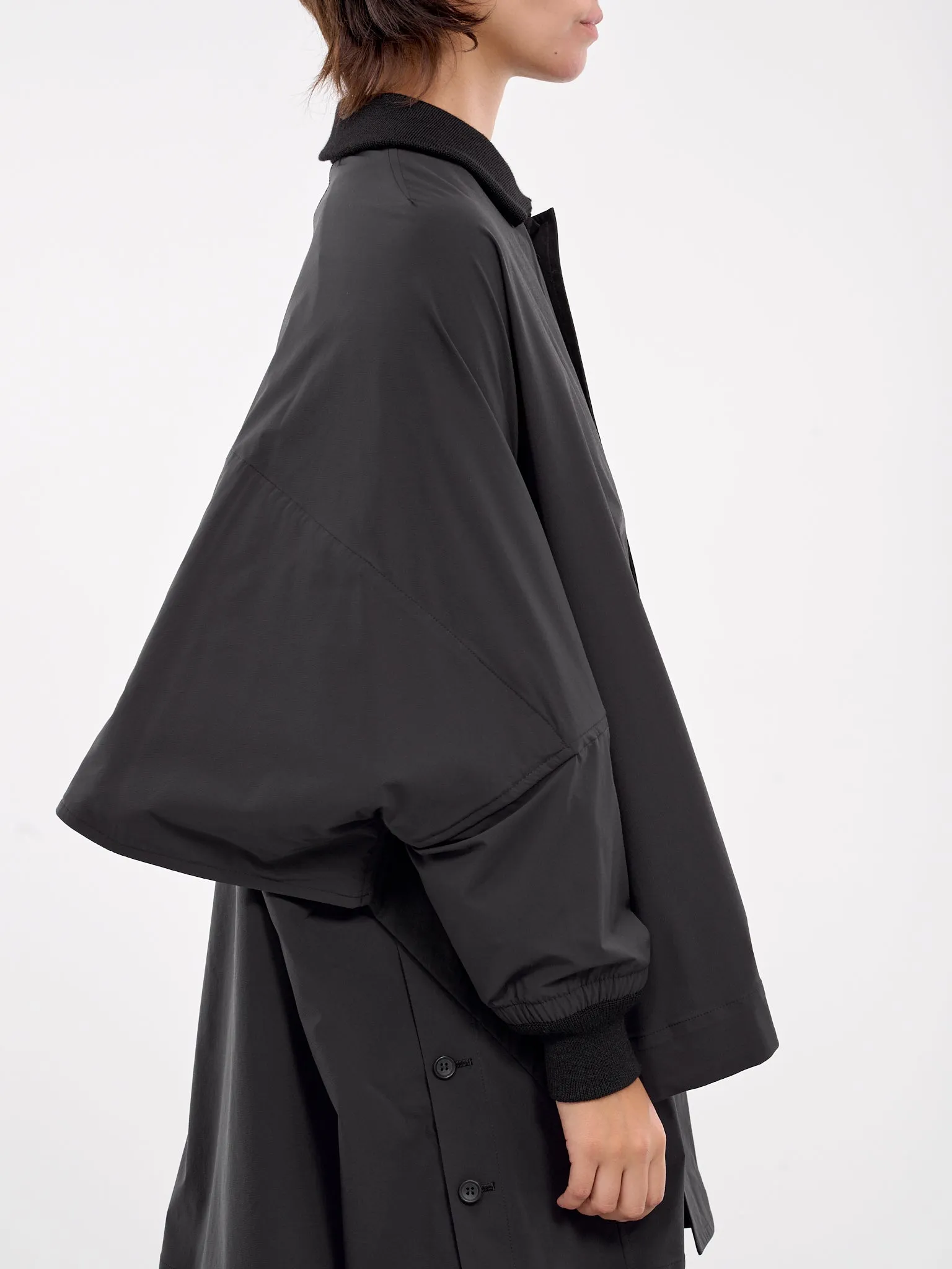 Double Layered Padded Coat (F0-C62-600-1-BLACK)