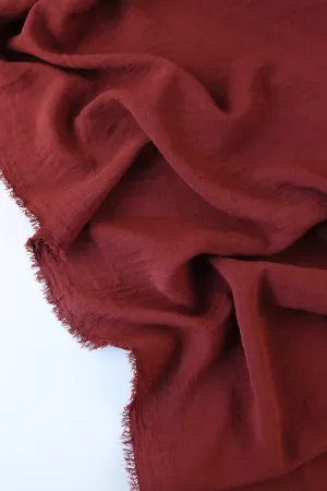 English Red Florence Stretch Woven