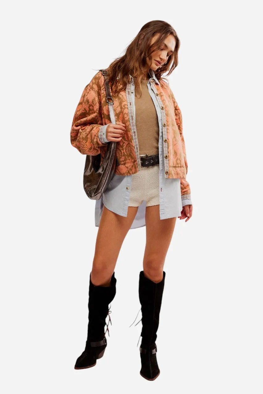 Free People Drifter Sweatshirt Earth Combo
