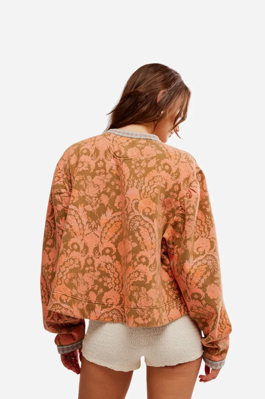 Free People Drifter Sweatshirt Earth Combo