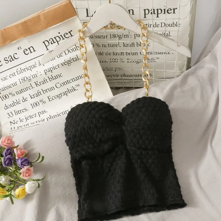 Hazel lace cropped Bustier Tops