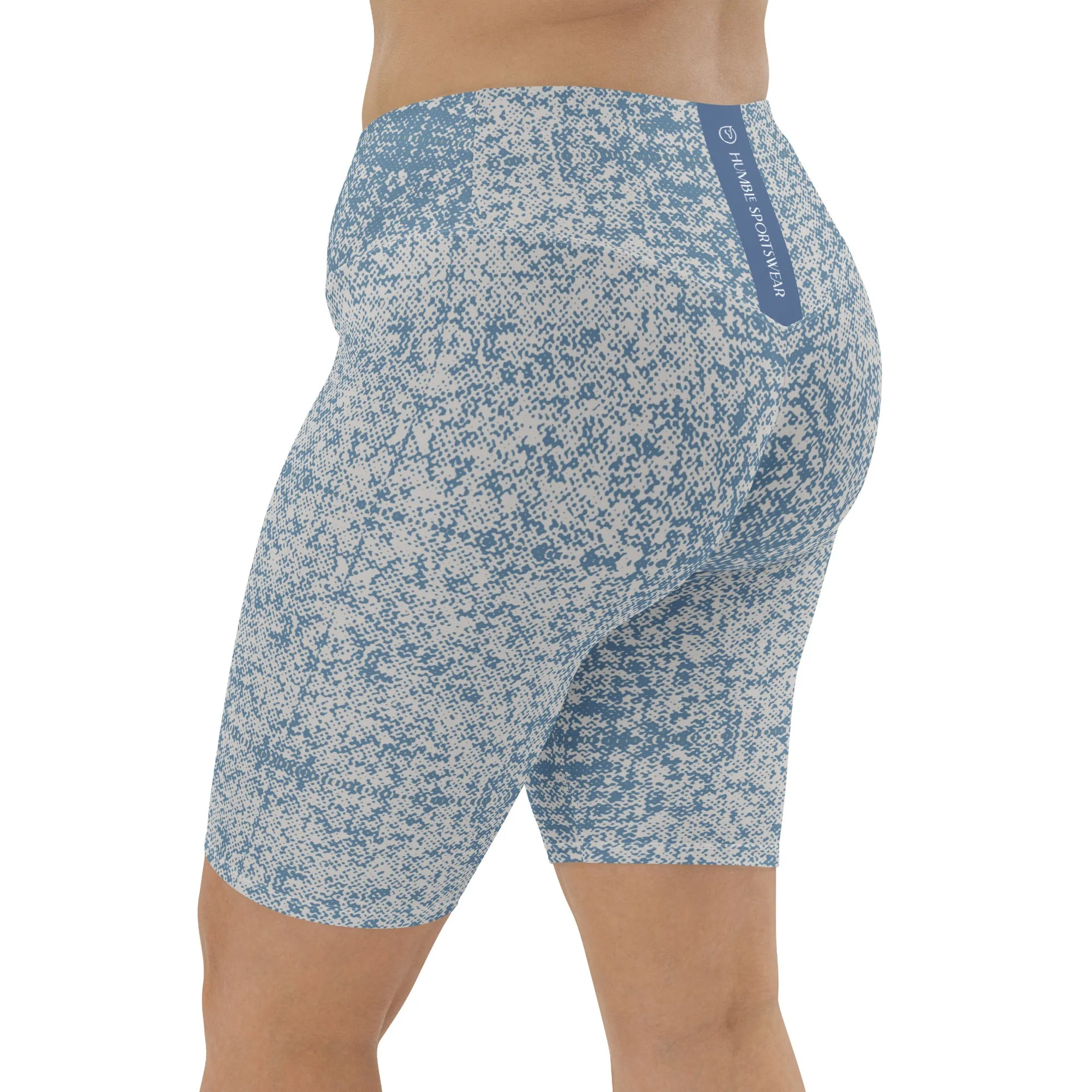 Humble Sportswear™ Rylee Blue High Waist Shorts