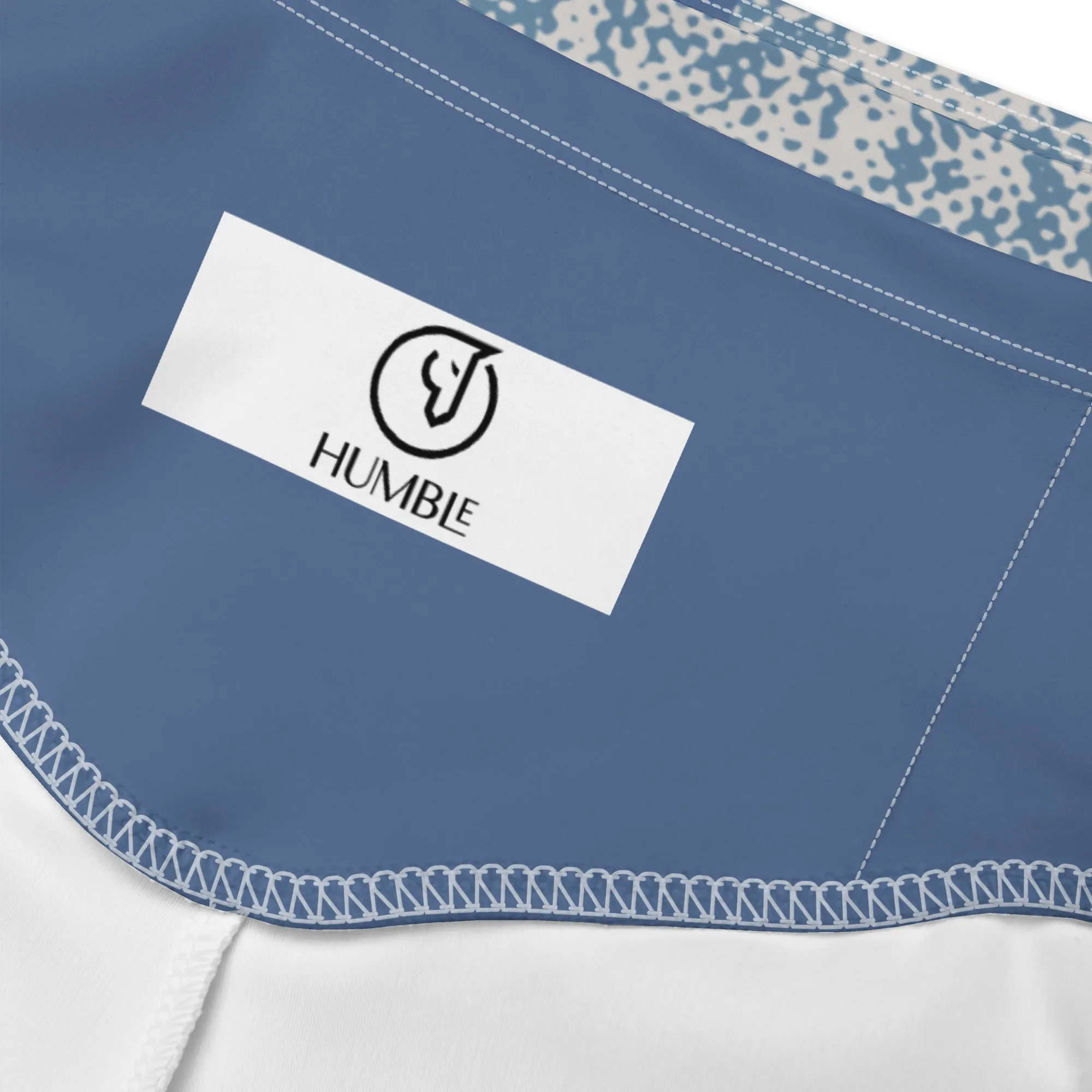 Humble Sportswear™ Rylee Blue High Waist Shorts