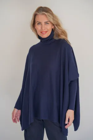 Ink Short Poncho