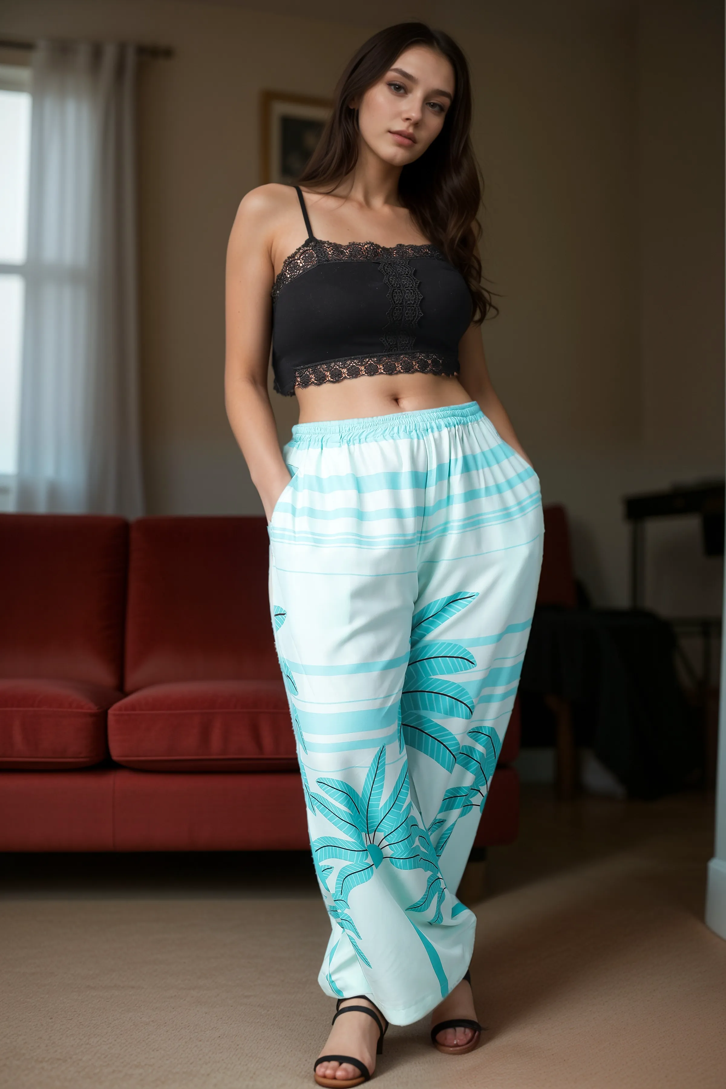 Island Retreat Rayon Palazzo