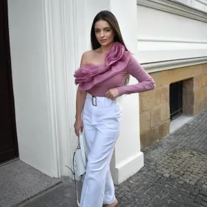 Jenna one shoulder Corset Top