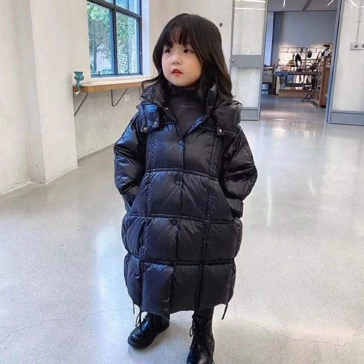Kid Girls Winter Down Jacket Thickness Coats Children Winter Autumn Outerwear - GPJ2780