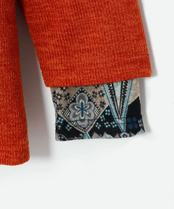 Men's Patchwork Top & Inner Top Set