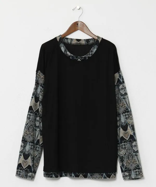 Men's Patchwork Top & Inner Top Set