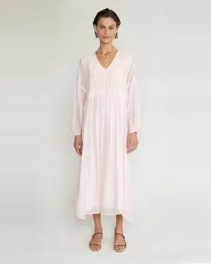 Pamela Dress V Neck Rose