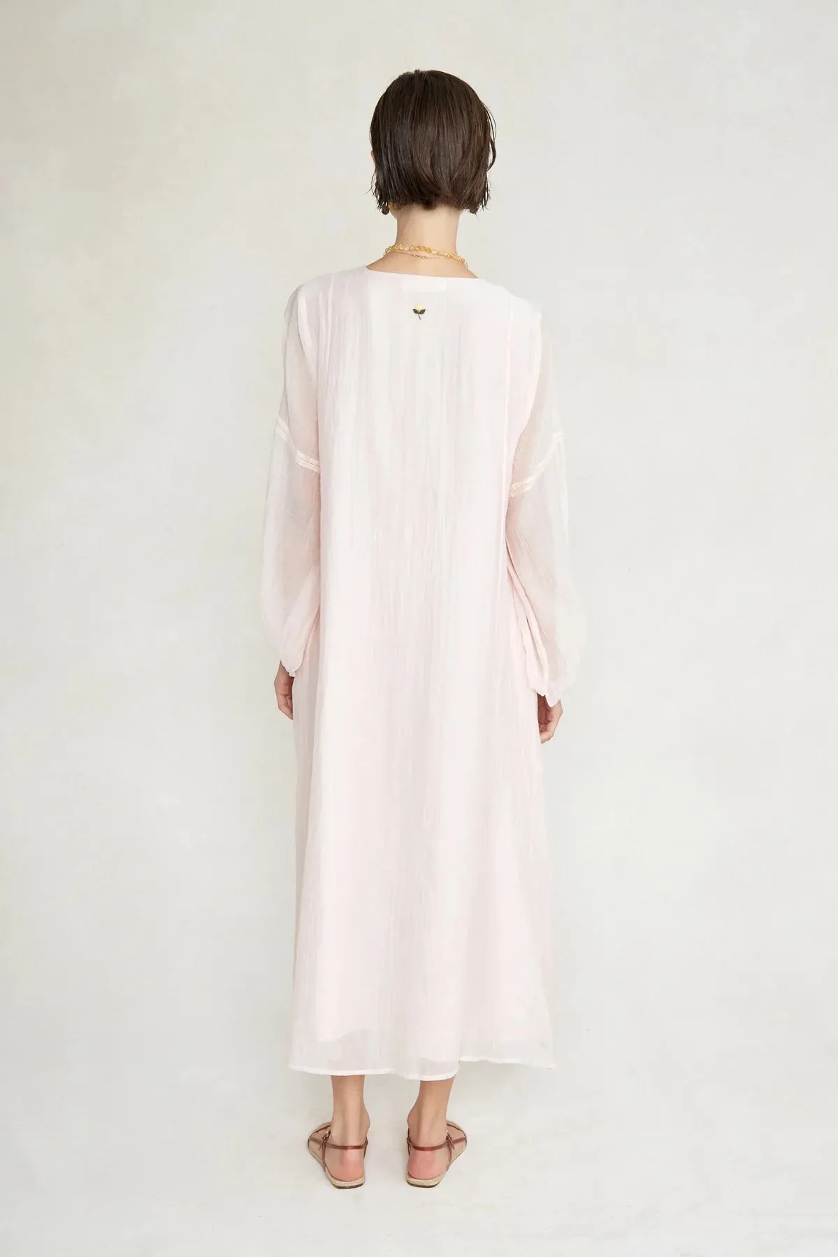 Pamela Dress V Neck Rose
