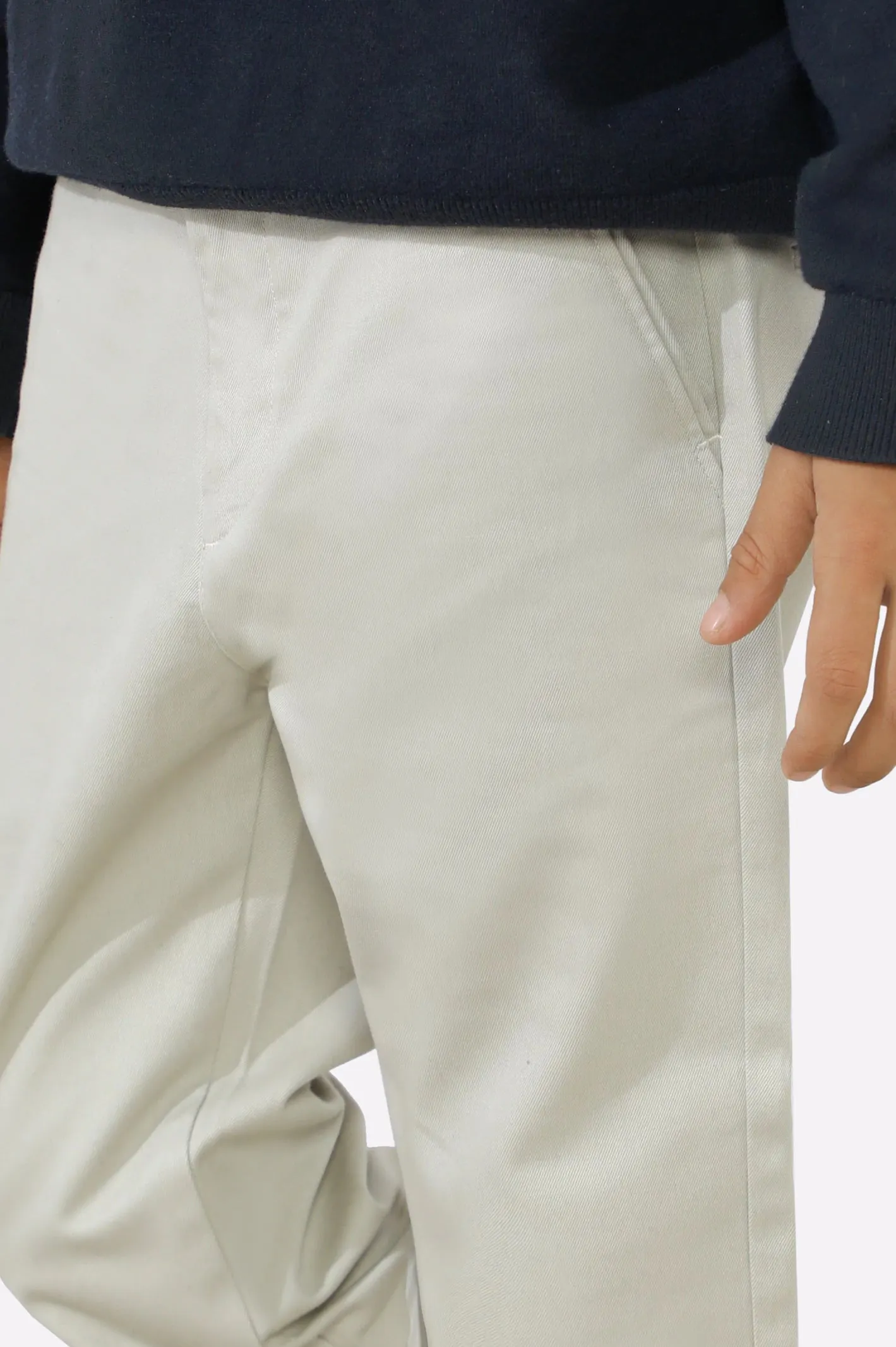 Sand Cotton Chinos For Boys