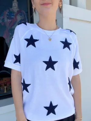 Shiraleah Stars Short Sleeve Sweatshirt