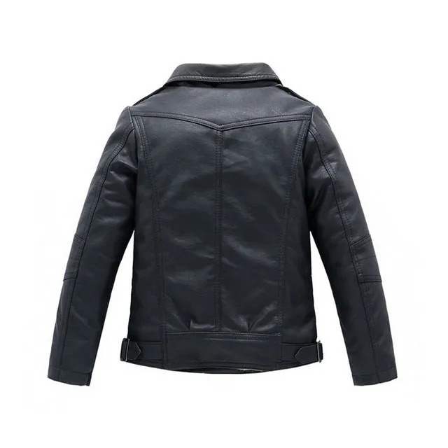 Side Zip Leather Jacket