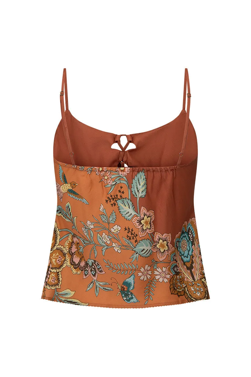 Spell - Mojave Lily Lace Up Cami - Amber