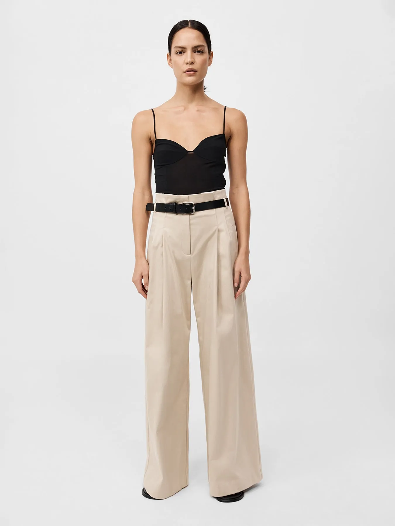 St. Agni Silk Cami Black