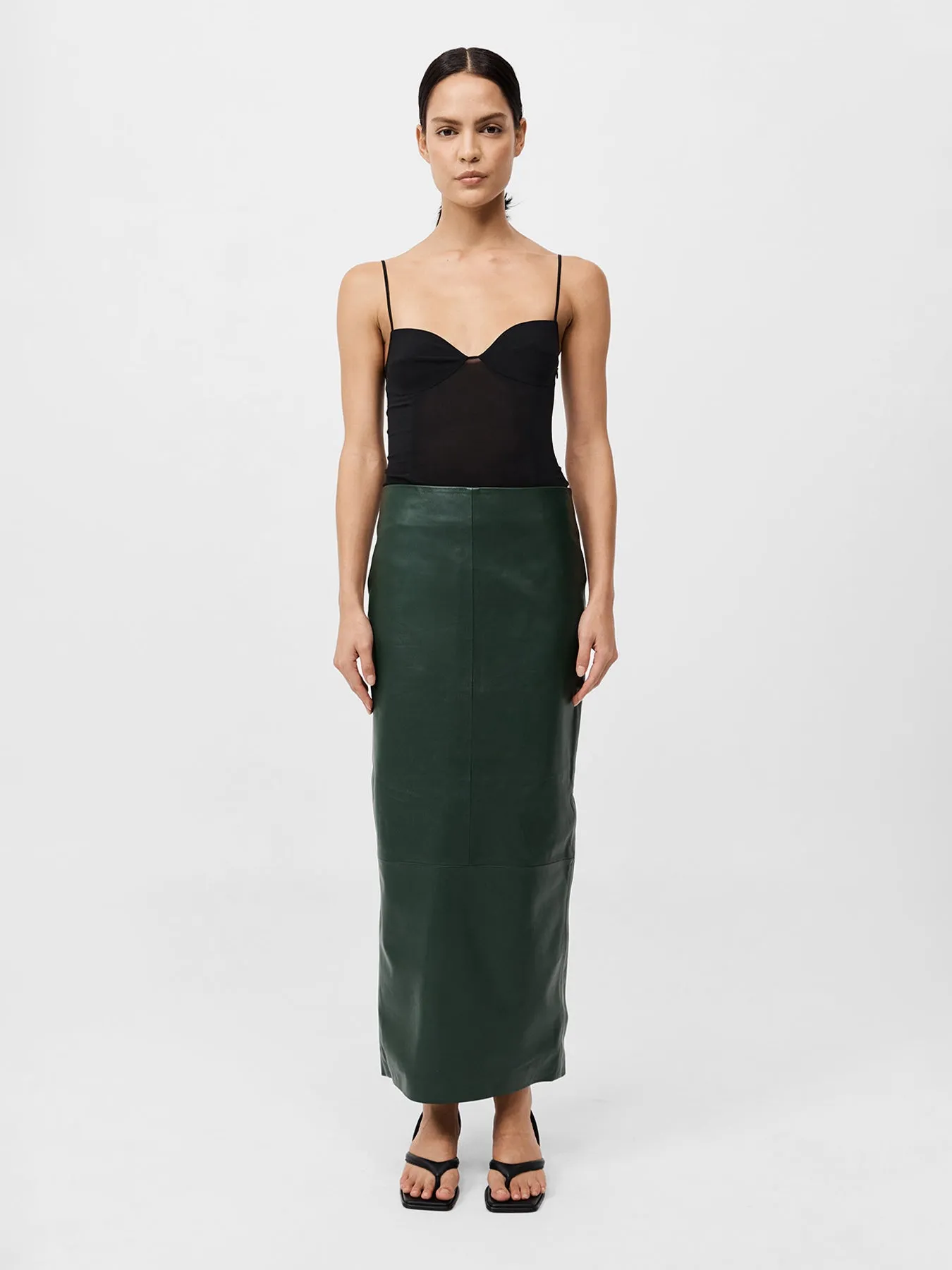 St. Agni Silk Cami Black