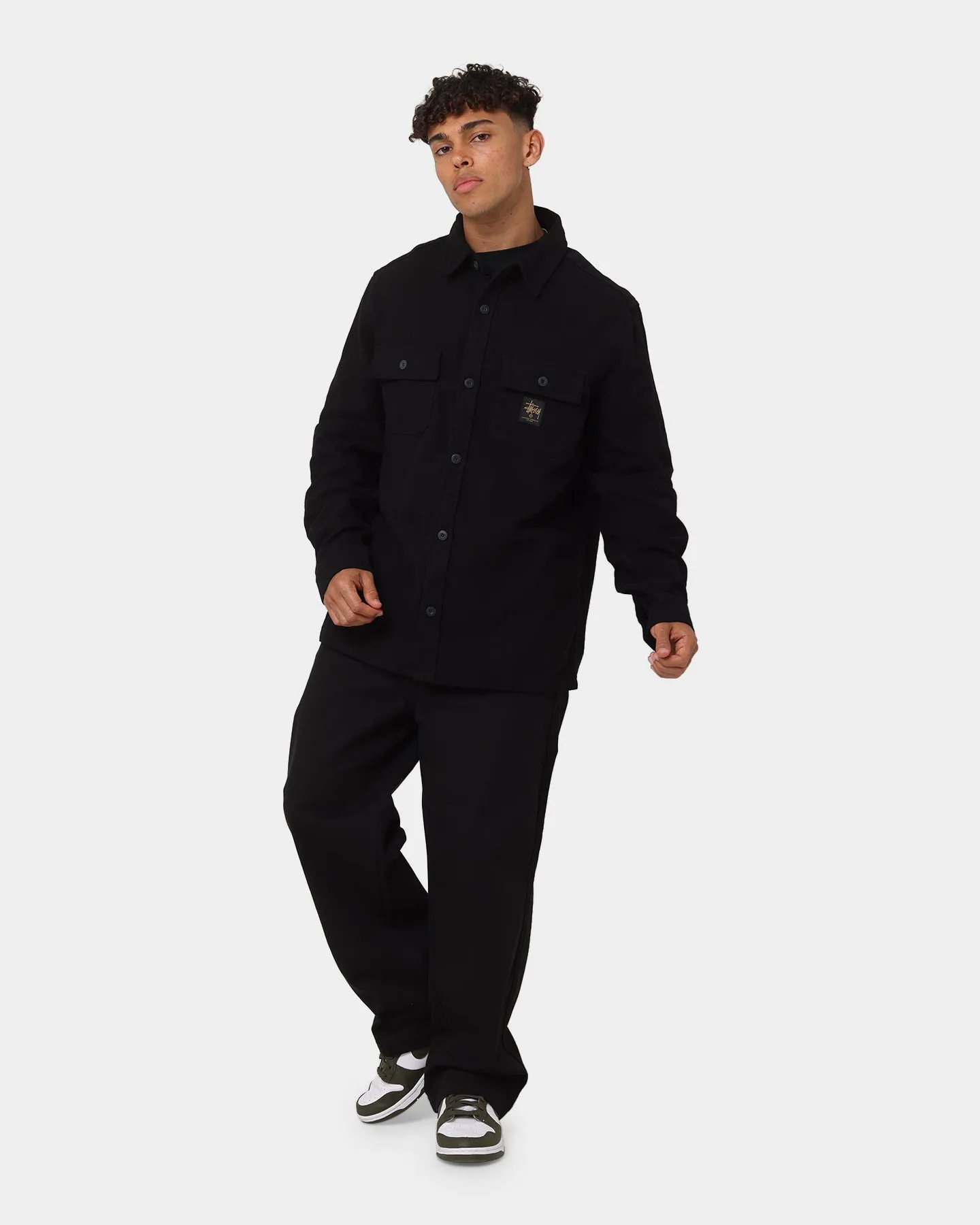 Stussy Workwear Long Sleeve Shirt Black