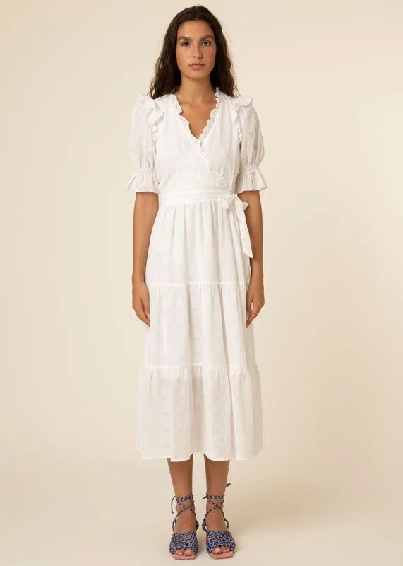 The Linsay Surplice Maxi Dress by FRNCH