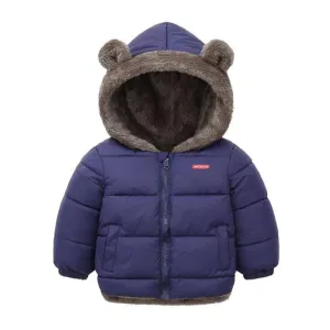 Unisex Solid Color Hooded Cashmere Jacket