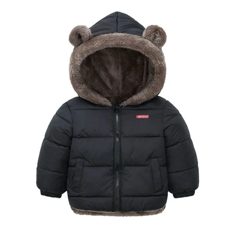 Unisex Solid Color Hooded Cashmere Jacket