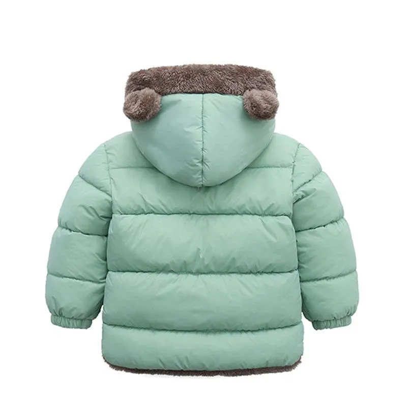 Unisex Solid Color Hooded Cashmere Jacket