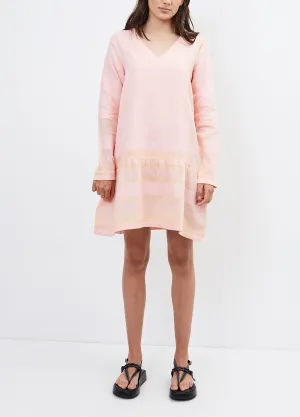 V Long-sleeve Dress