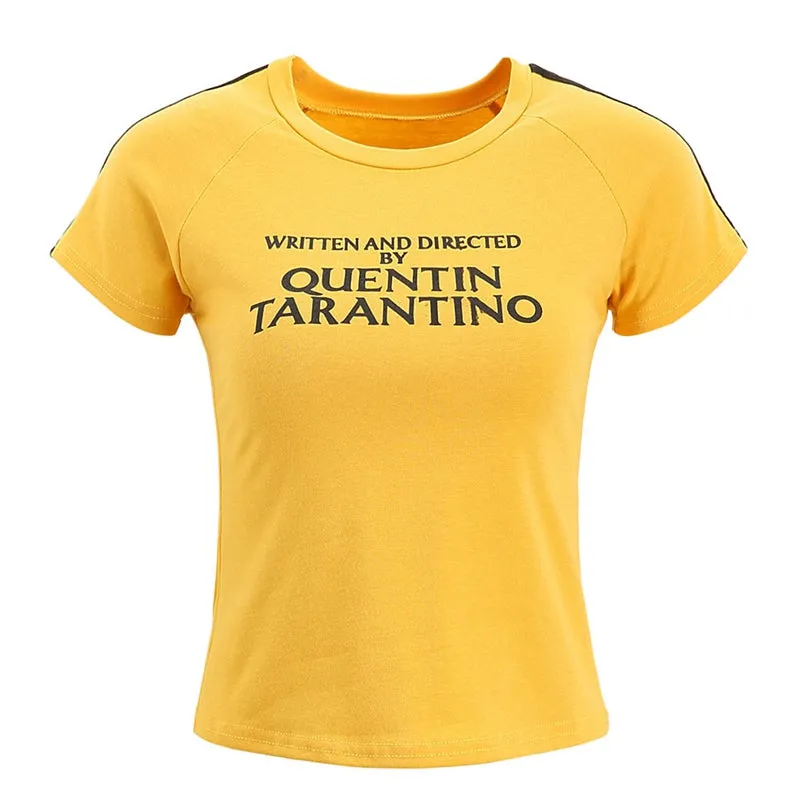 VenusFox Written And Directed Quentin Tarantino Yellow T Shirt