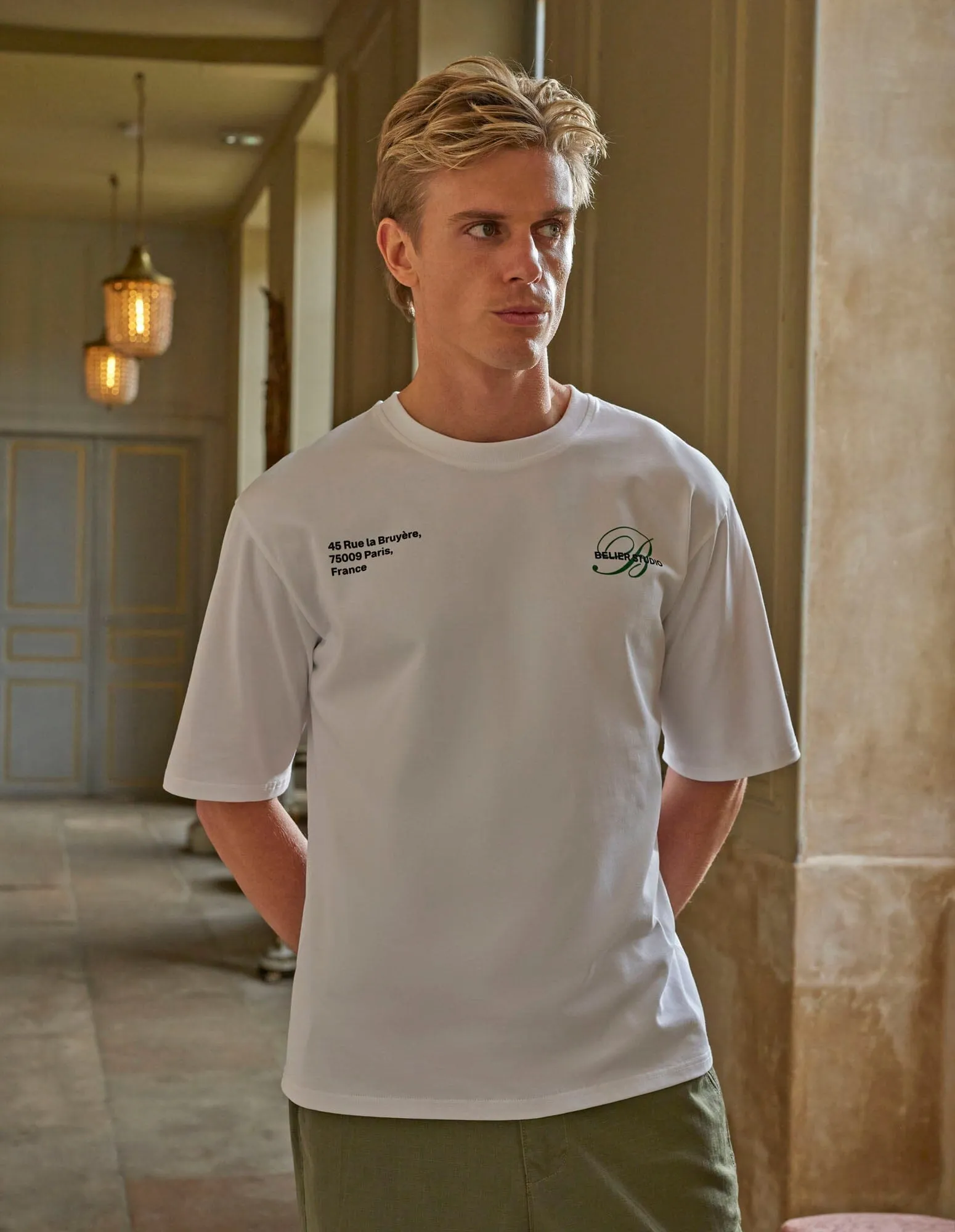 White Initial Studio T-Shirt